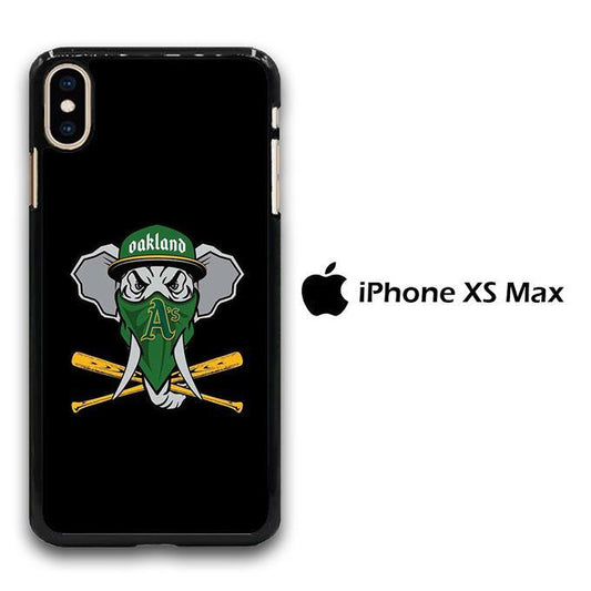 MLB  Oakland Athletics Elephant Logo iPhone Xs Max Case - ezzyst