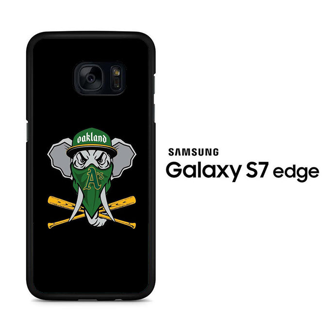 MLB  Oakland Athletics Elephant Logo Samsung Galaxy S7 Edge Case