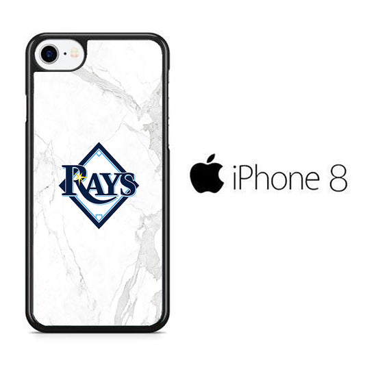 MLB Rays Logo Marble iPhone 8 Case