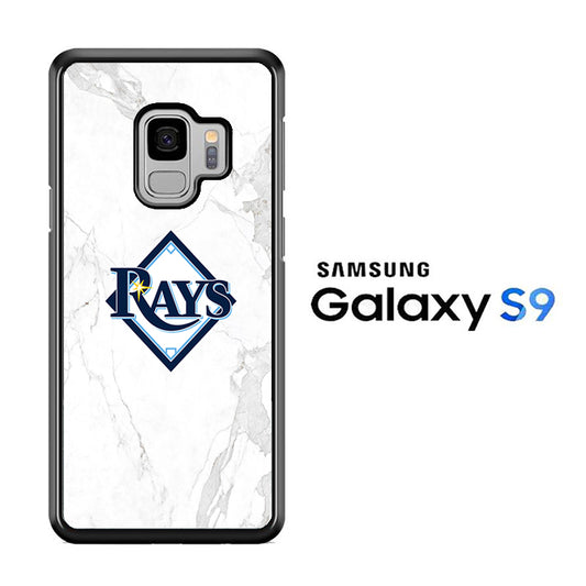 MLB Rays Logo Marble Samsung Galaxy S9 Case