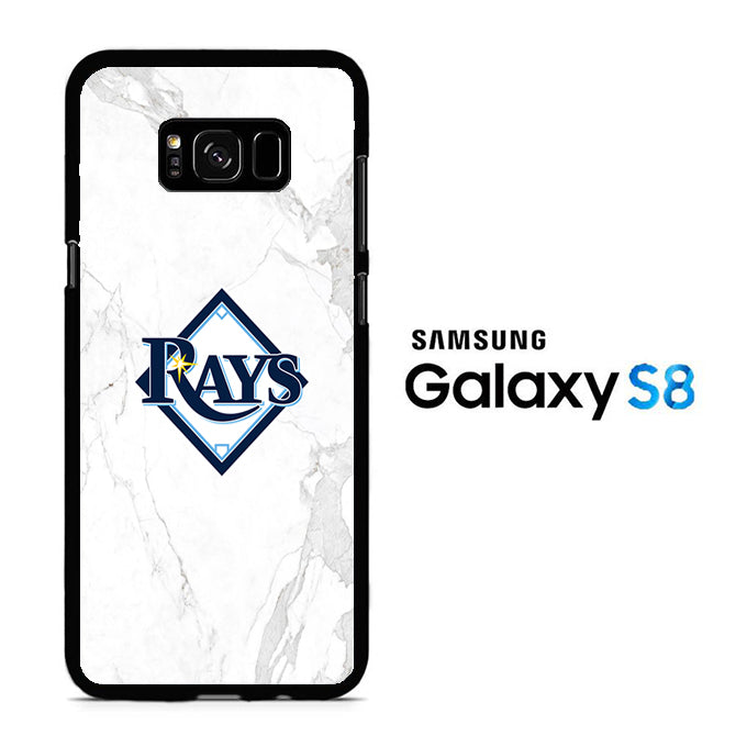 MLB Rays Logo Marble Samsung Galaxy S8 Case