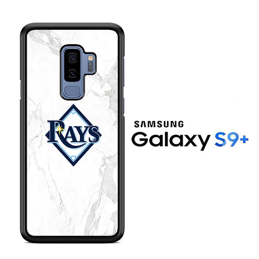MLB Rays Logo Marble Samsung Galaxy S9 Plus Case