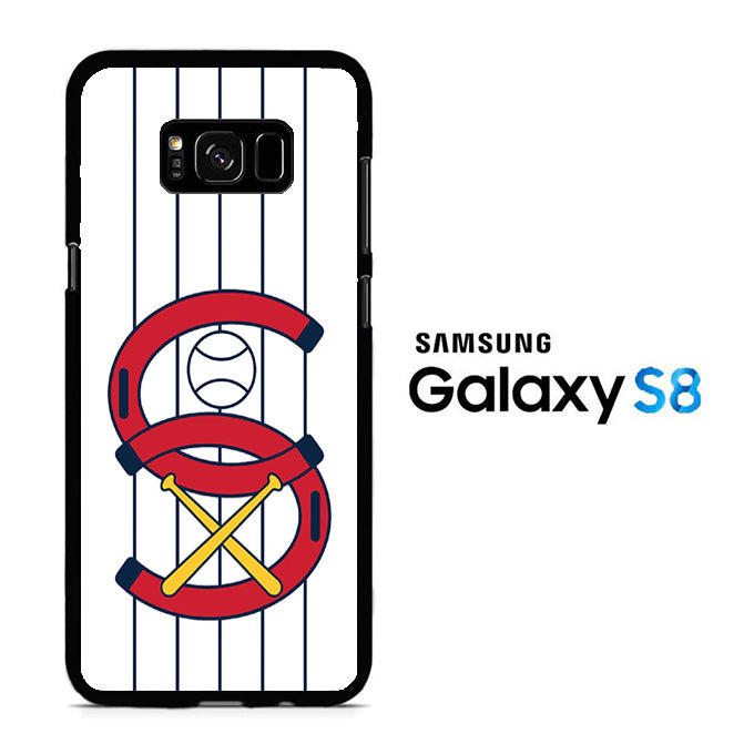 MLB White Sox White Samsung Galaxy S8 Case