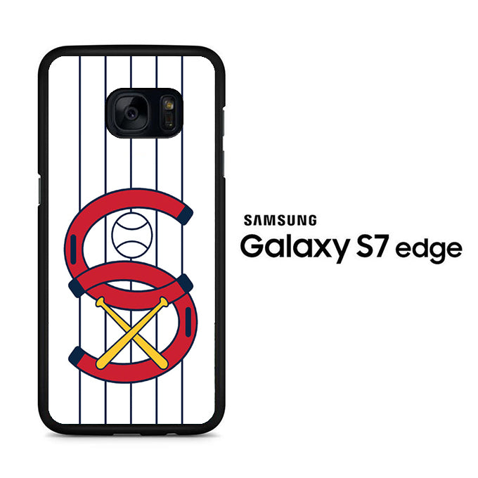 MLB White Sox White Samsung Galaxy S7 Edge Case