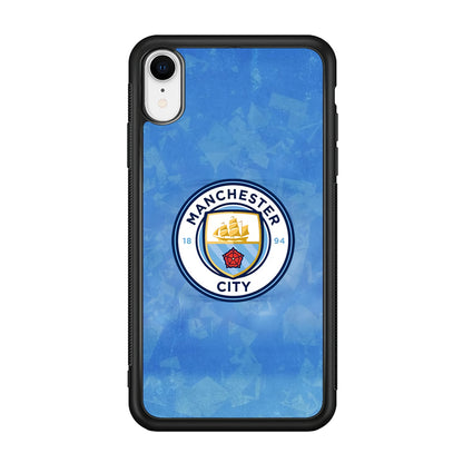Manchester City Blue Abstract iPhone XR Case