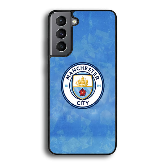 Manchester City Blue Abstract Samsung Galaxy S21 Plus Case
