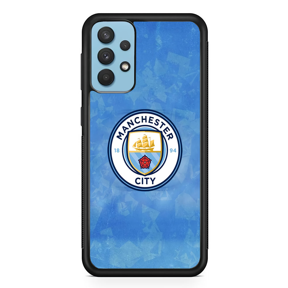 Manchester City Blue Abstract Samsung Galaxy A32 Case