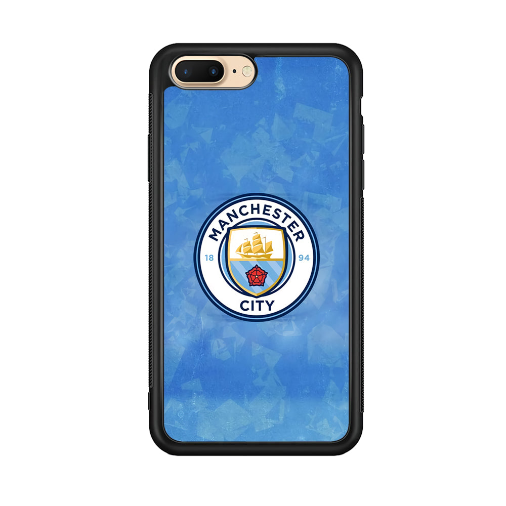 Manchester City Blue Abstract iPhone 8 Plus Case