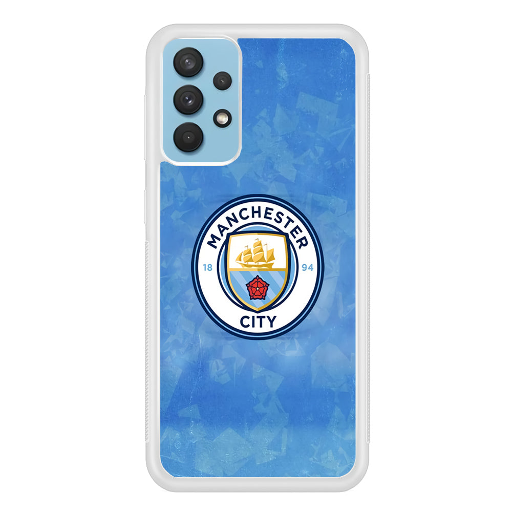 Manchester City Blue Abstract Samsung Galaxy A32 Case