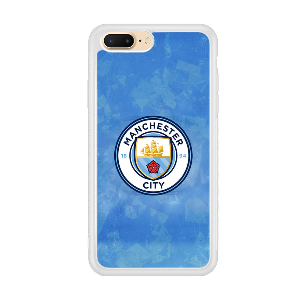 Manchester City Blue Abstract iPhone 8 Plus Case