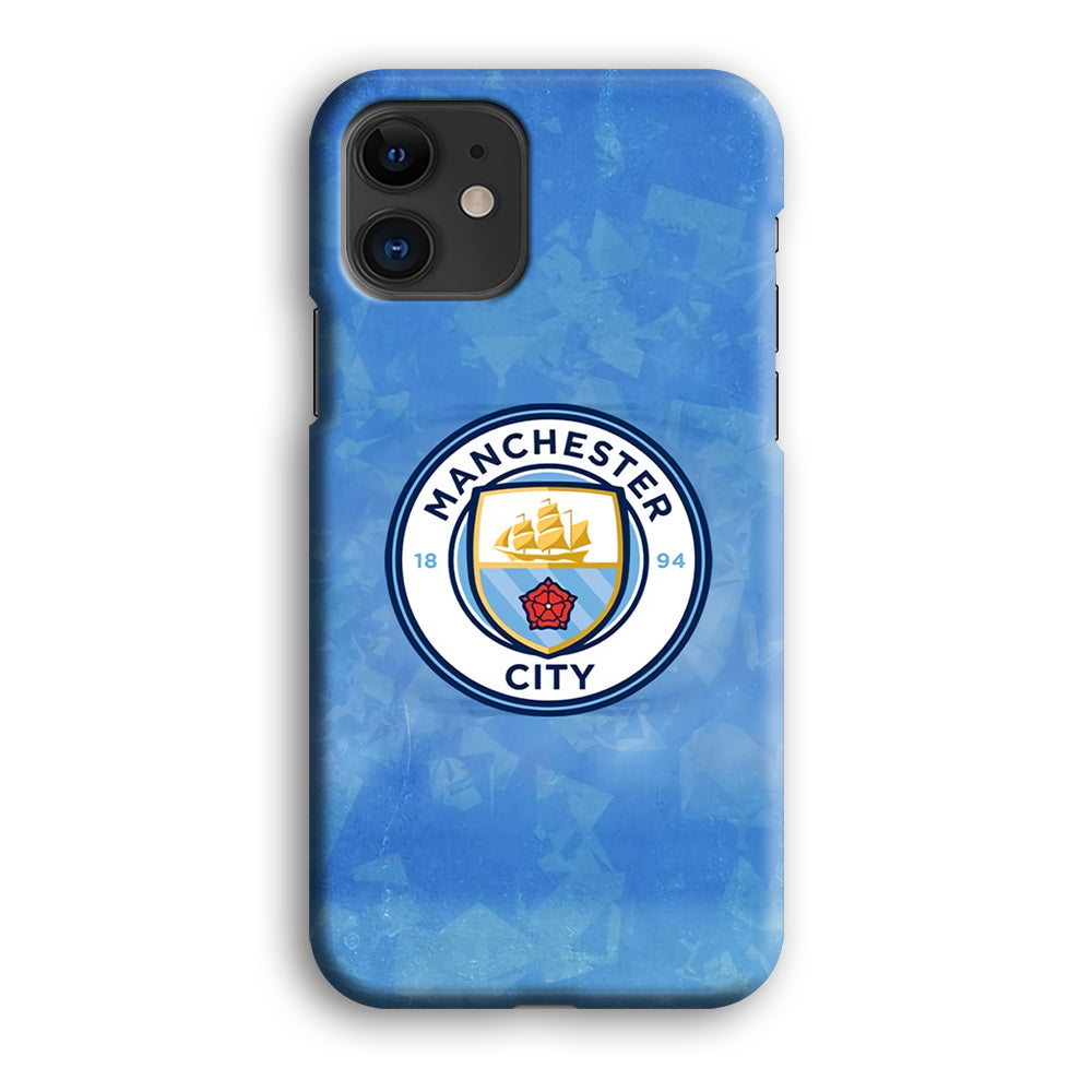 Manchester City Blue Abstract iPhone 12 Case