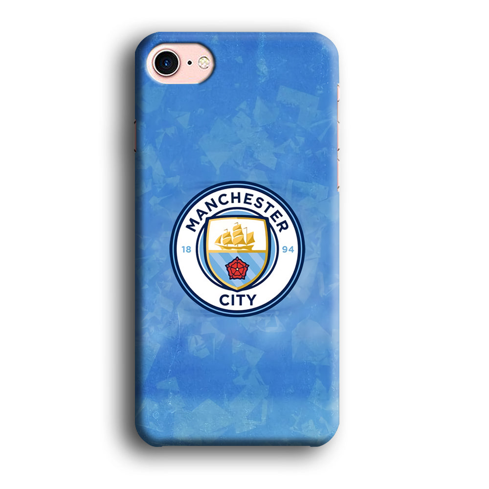 Manchester City Blue Abstract iPhone 8 Case