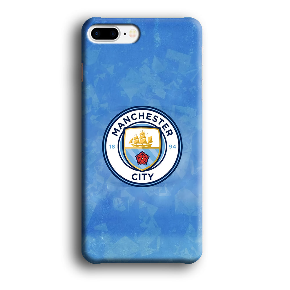 Manchester City Blue Abstract iPhone 8 Plus Case