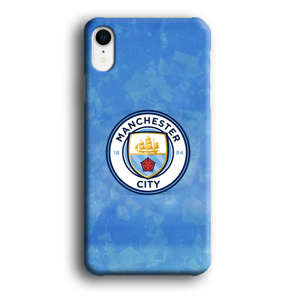 Manchester City Blue Abstract iPhone XR Case