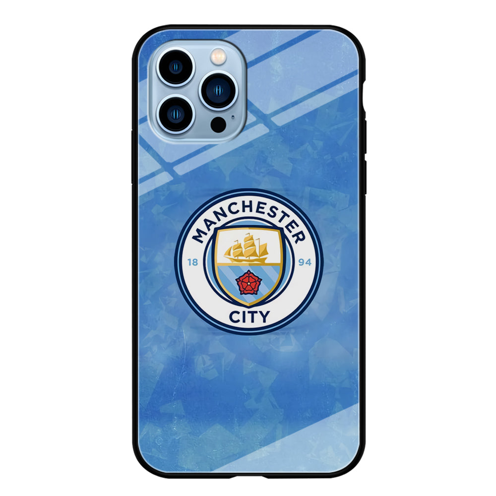 Manchester City Blue Abstract iPhone 13 Pro Case