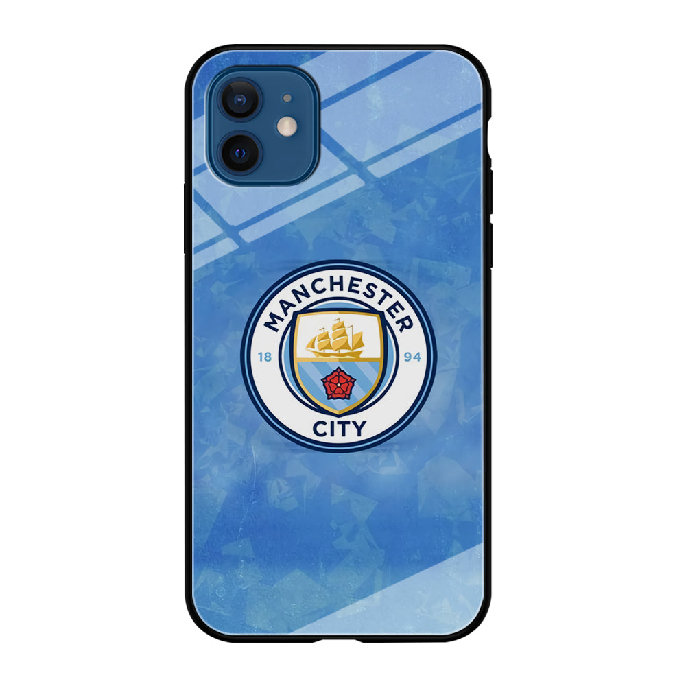 Manchester City Blue Abstract iPhone 12 Case