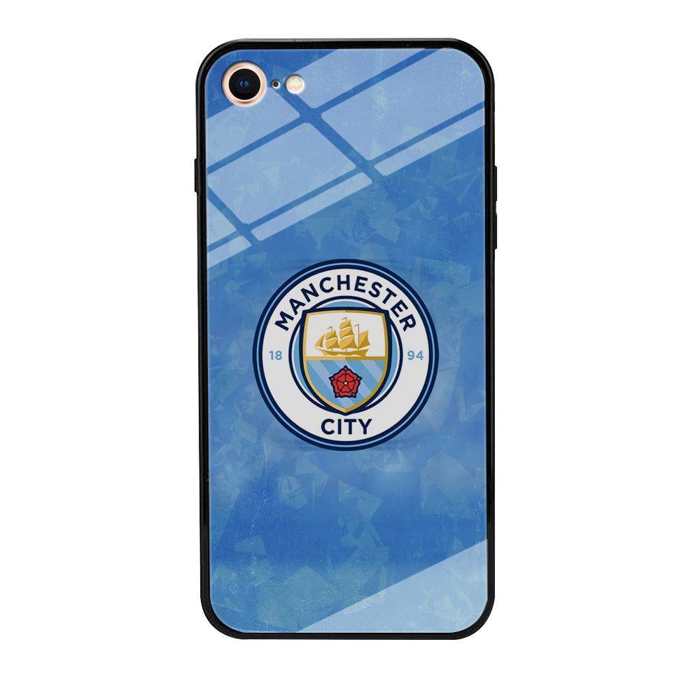 Manchester City Blue Abstract iPhone 8 Case