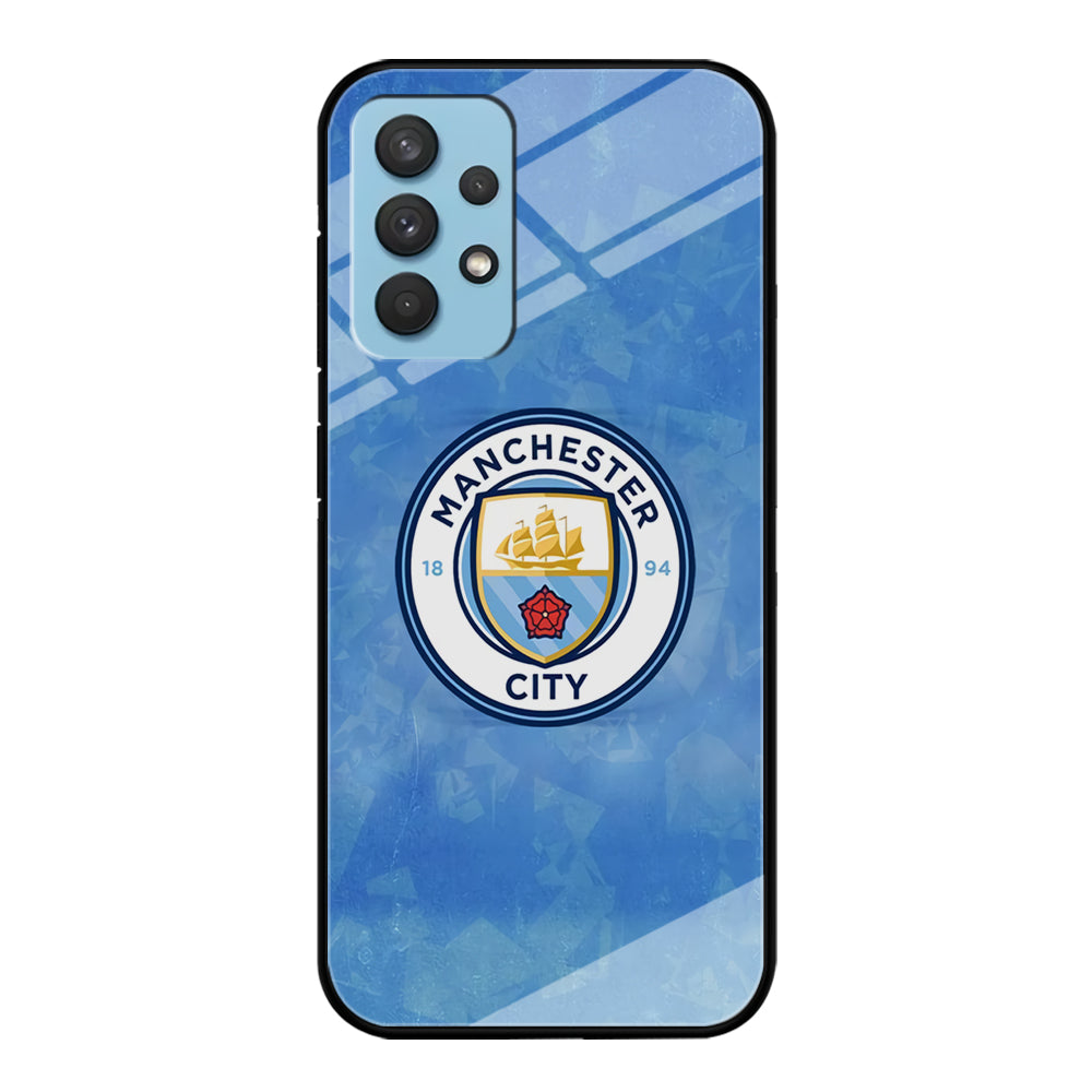 Manchester City Blue Abstract Samsung Galaxy A32 Case