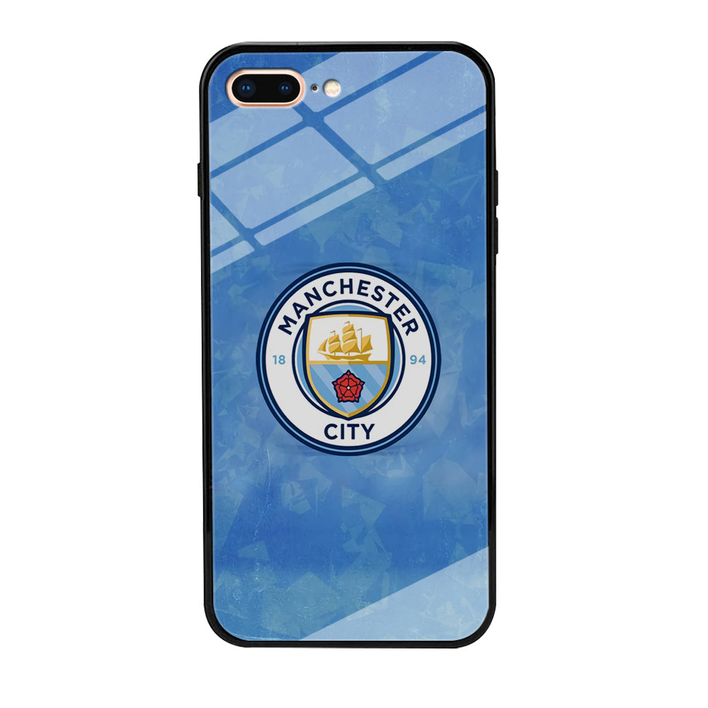 Manchester City Blue Abstract iPhone 8 Plus Case