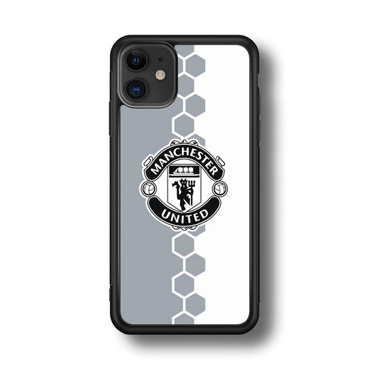 Manchester United Hexagon Pattern iPhone 11 Case