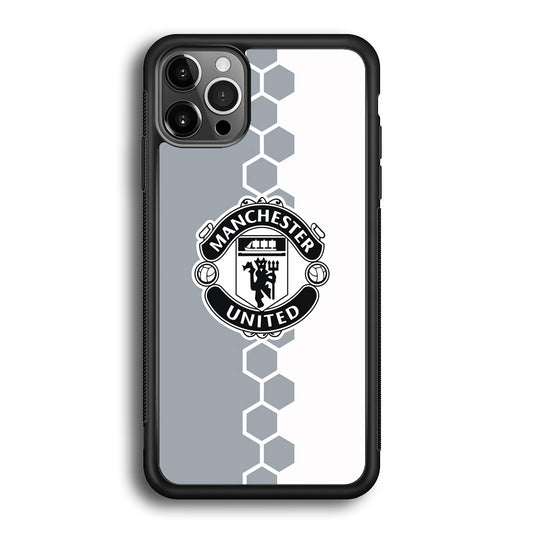 Manchester United Hexagon Pattern iPhone 12 Pro Max Case