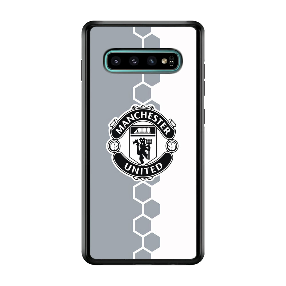 Manchester United Hexagon Pattern Samsung Galaxy S10 Case