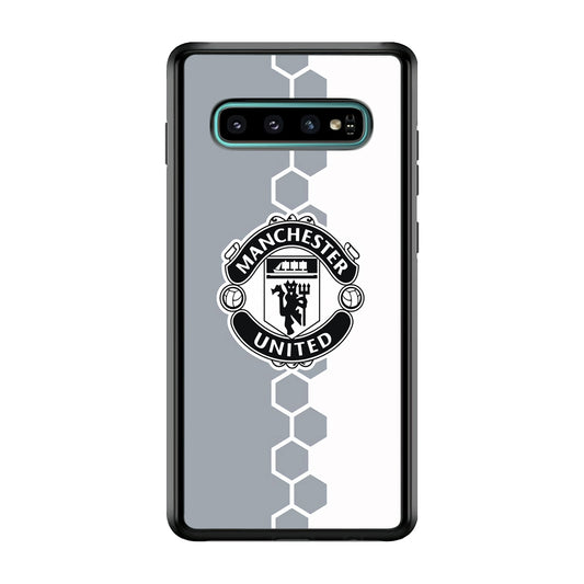 Manchester United Hexagon Pattern Samsung Galaxy S10 Case