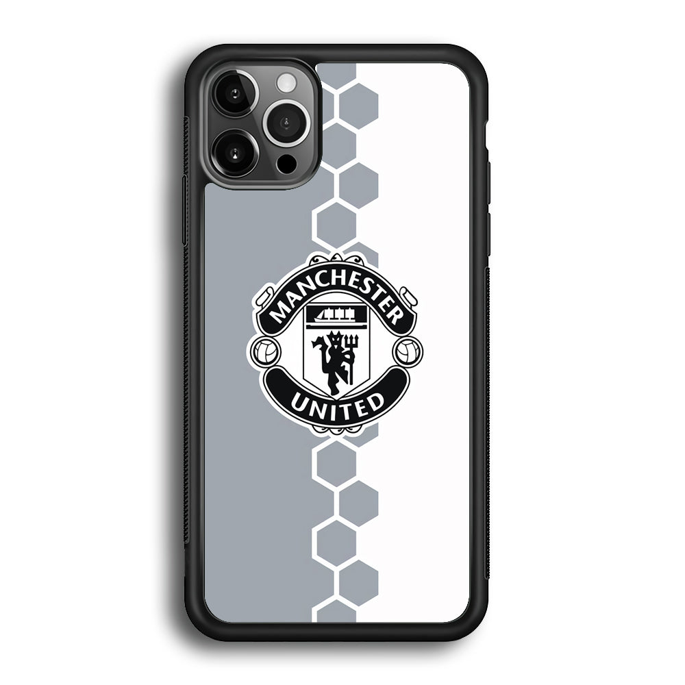 Manchester United Hexagon Pattern iPhone 12 Pro Case