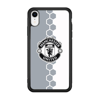 Manchester United Hexagon Pattern iPhone XR Case