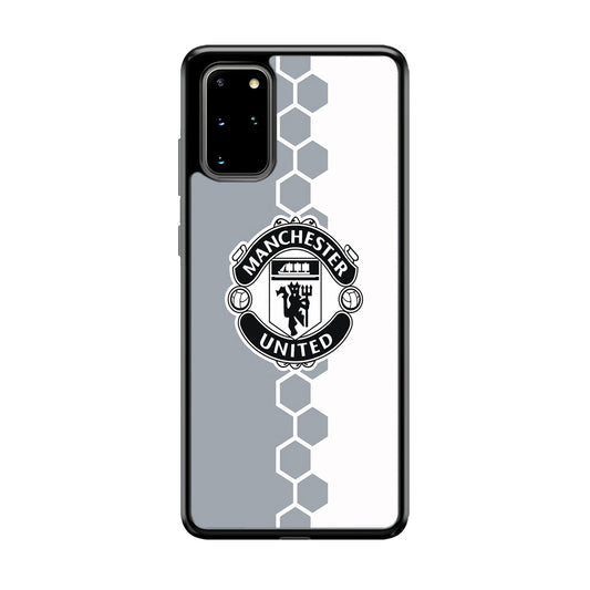 Manchester United Hexagon Pattern Samsung Galaxy S20 Plus Case