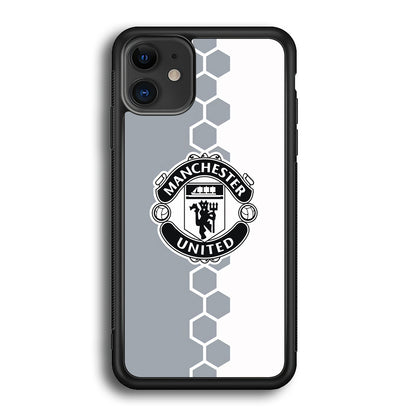 Manchester United Hexagon Pattern iPhone 12 Case