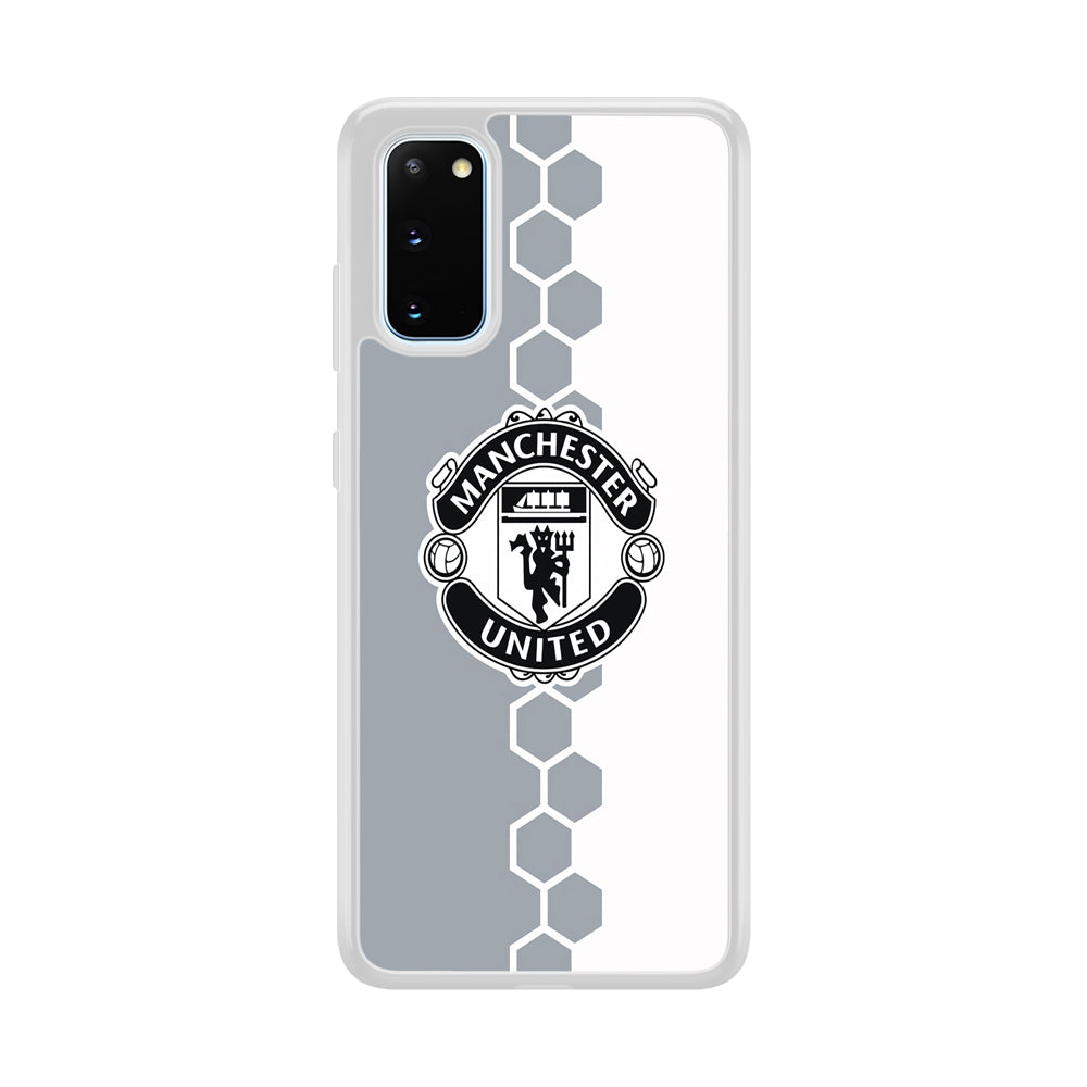 Manchester United Hexagon Pattern Samsung Galaxy S20 Case