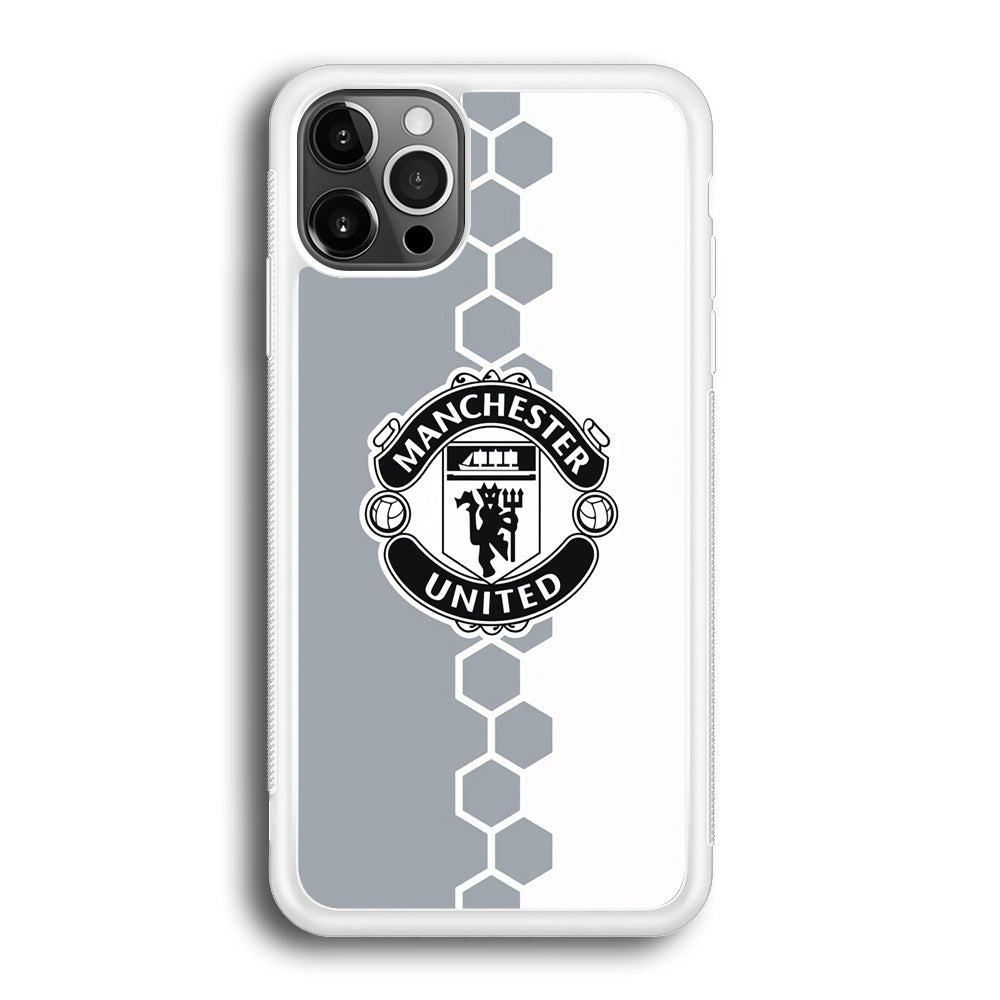 Manchester United Hexagon Pattern iPhone 12 Pro Case