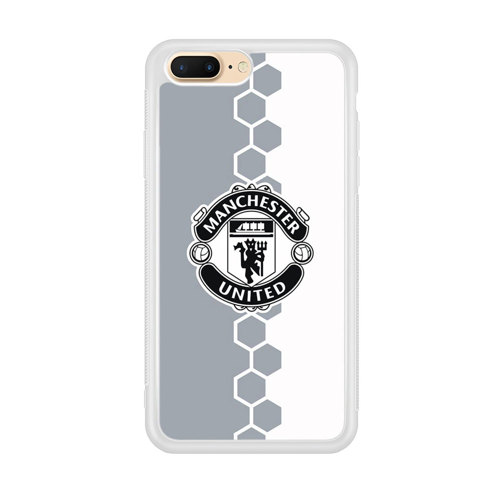 Manchester United Hexagon Pattern iPhone 8 Plus Case