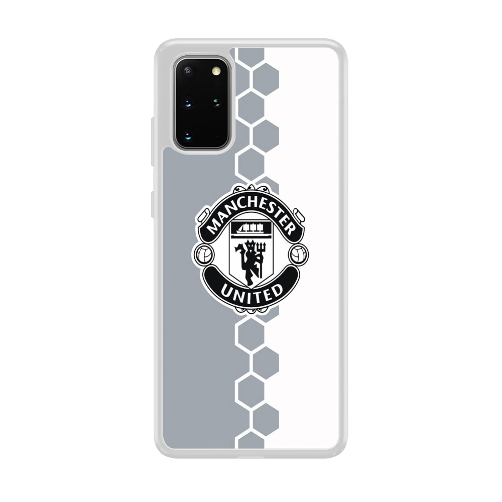 Manchester United Hexagon Pattern Samsung Galaxy S20 Plus Case