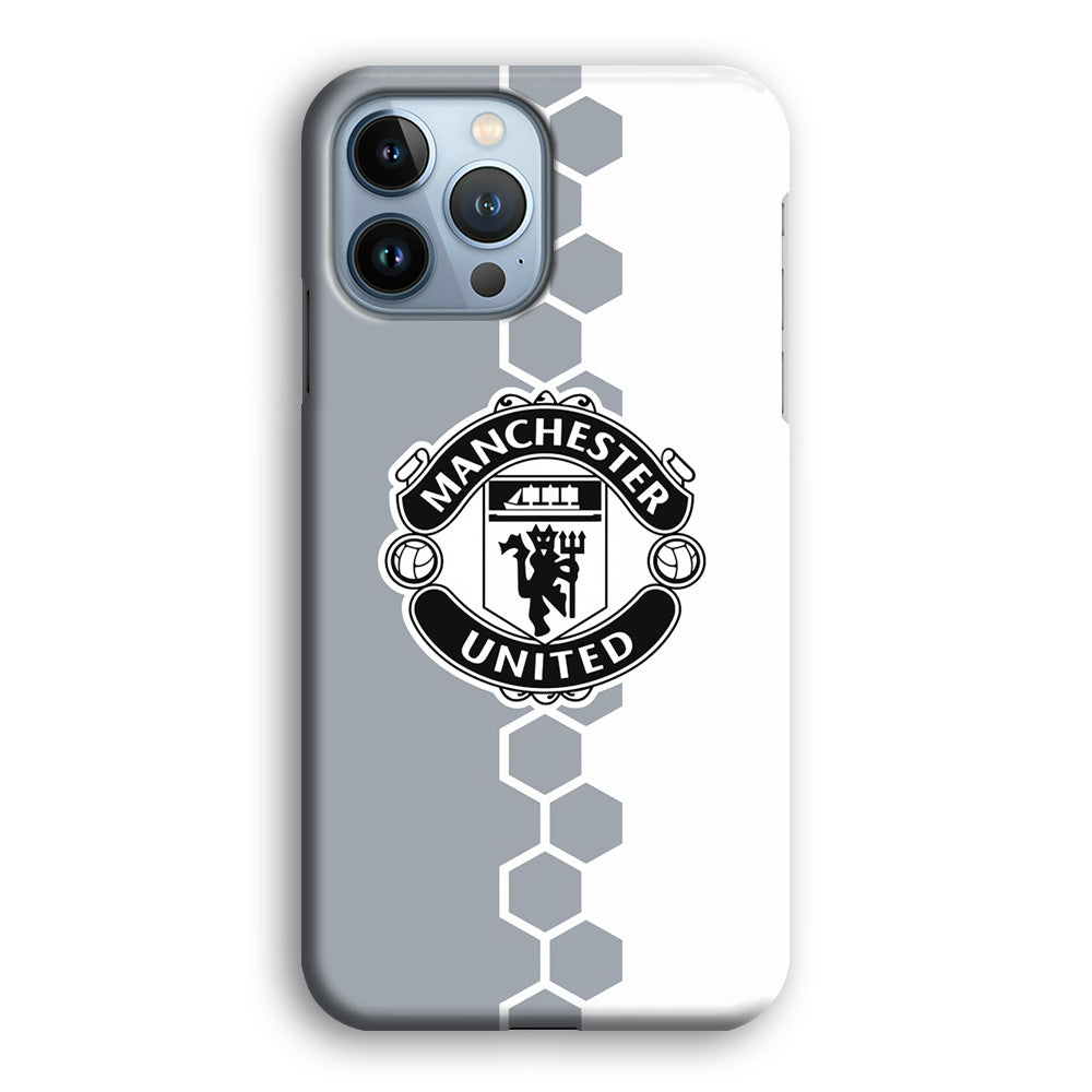 Manchester United Hexagon Pattern iPhone 13 Pro Max Case