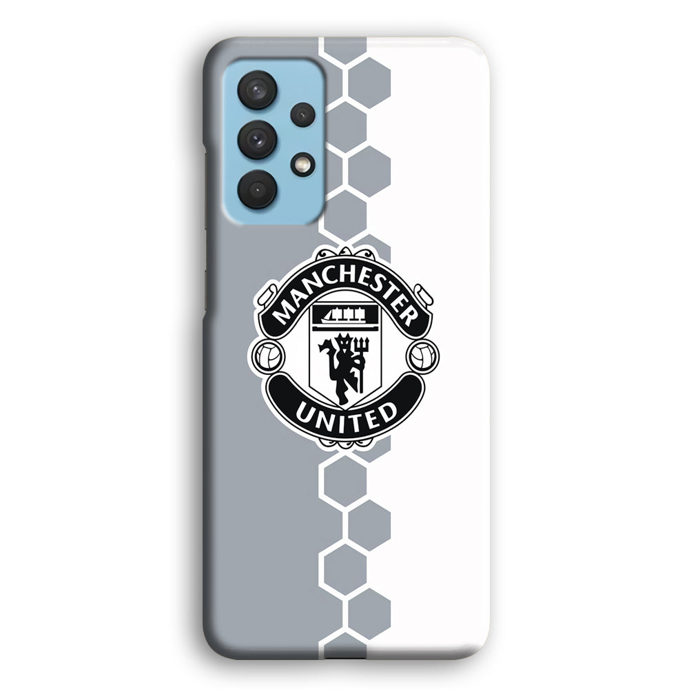 Manchester United Hexagon Pattern Samsung Galaxy A32 Case