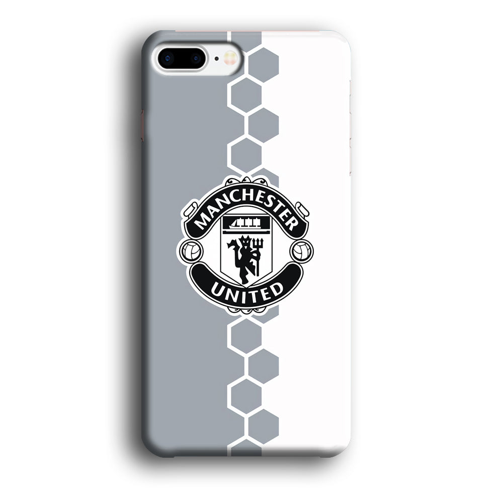 Manchester United Hexagon Pattern iPhone 8 Plus Case