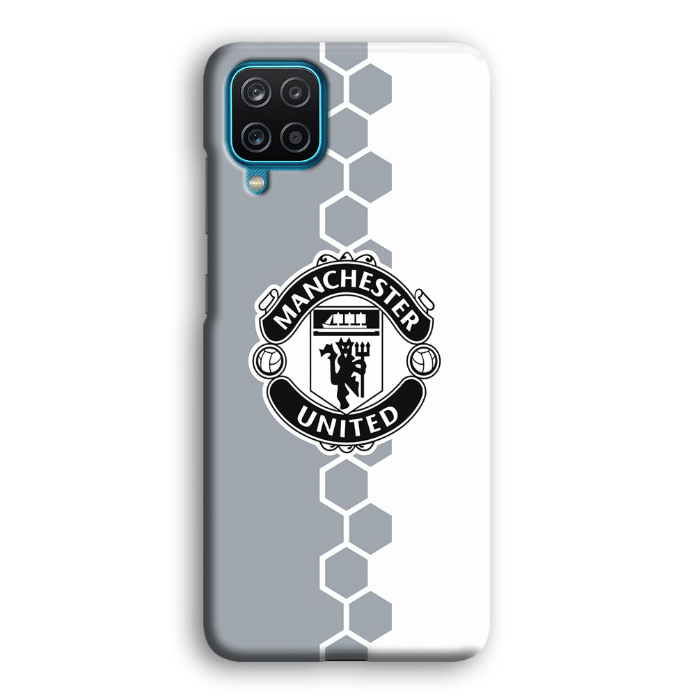 Manchester United Hexagon Pattern Samsung Galaxy A12 Case