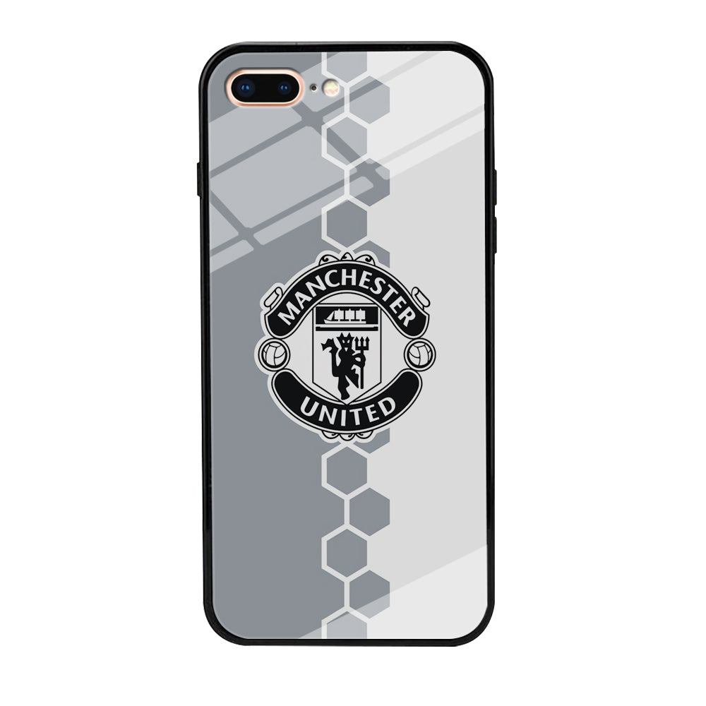 Manchester United Hexagon Pattern iPhone 8 Plus Case