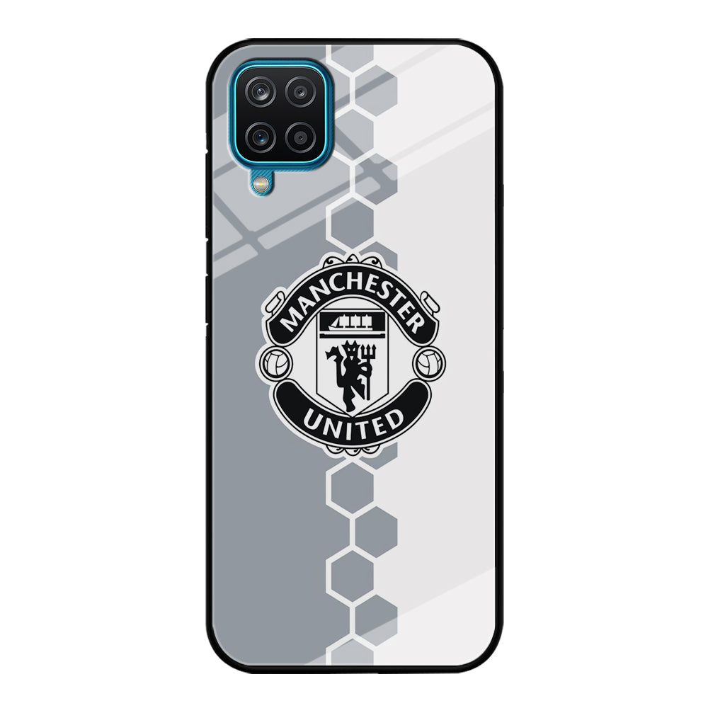 Manchester United Hexagon Pattern Samsung Galaxy A12 Case