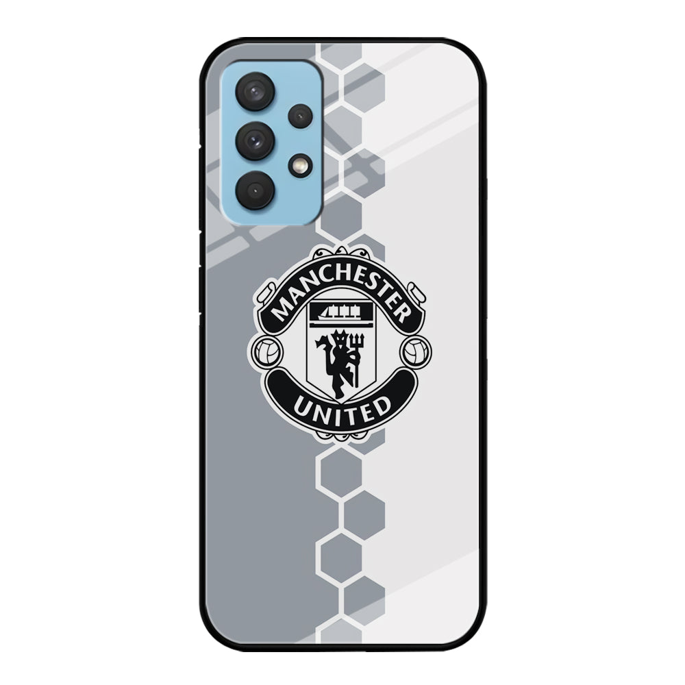 Manchester United Hexagon Pattern Samsung Galaxy A32 Case