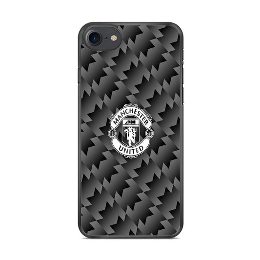 Manchester United Black Carbon Logo iPhone 7 Case