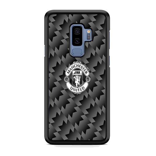 Manchester United Black Carbon Logo Samsung Galaxy S9 Plus Case