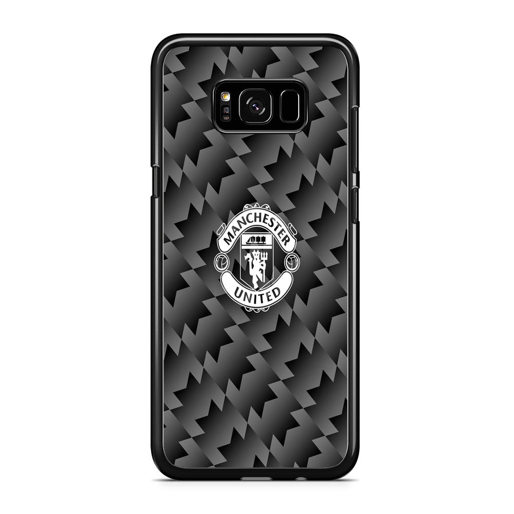 Manchester United Black Carbon Logo Samsung Galaxy S8 Case