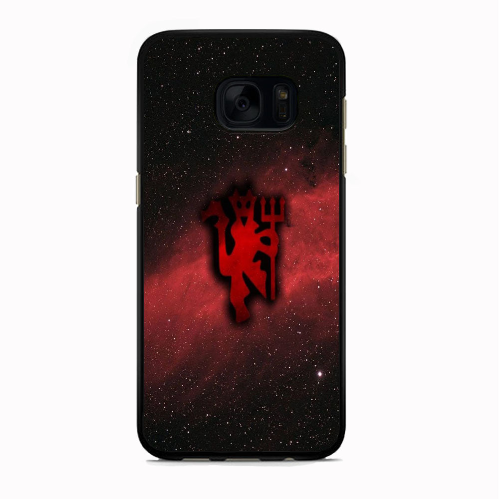 Manchester United Devil Galaxy Samsung Galaxy S7 Edge Case