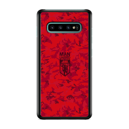 Manchester United Red Camo Samsung Galaxy S10 Plus Case