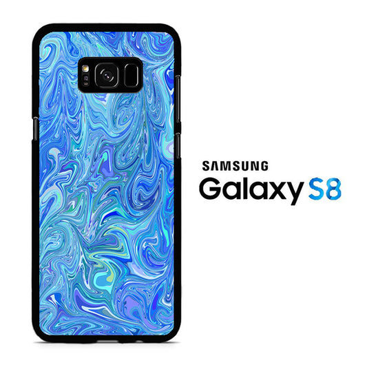 Marble Blue 001 Samsung Galaxy S8 Case