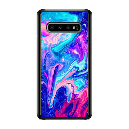 Marble Blue And Lilac Combination Samsung Galaxy S10 Case