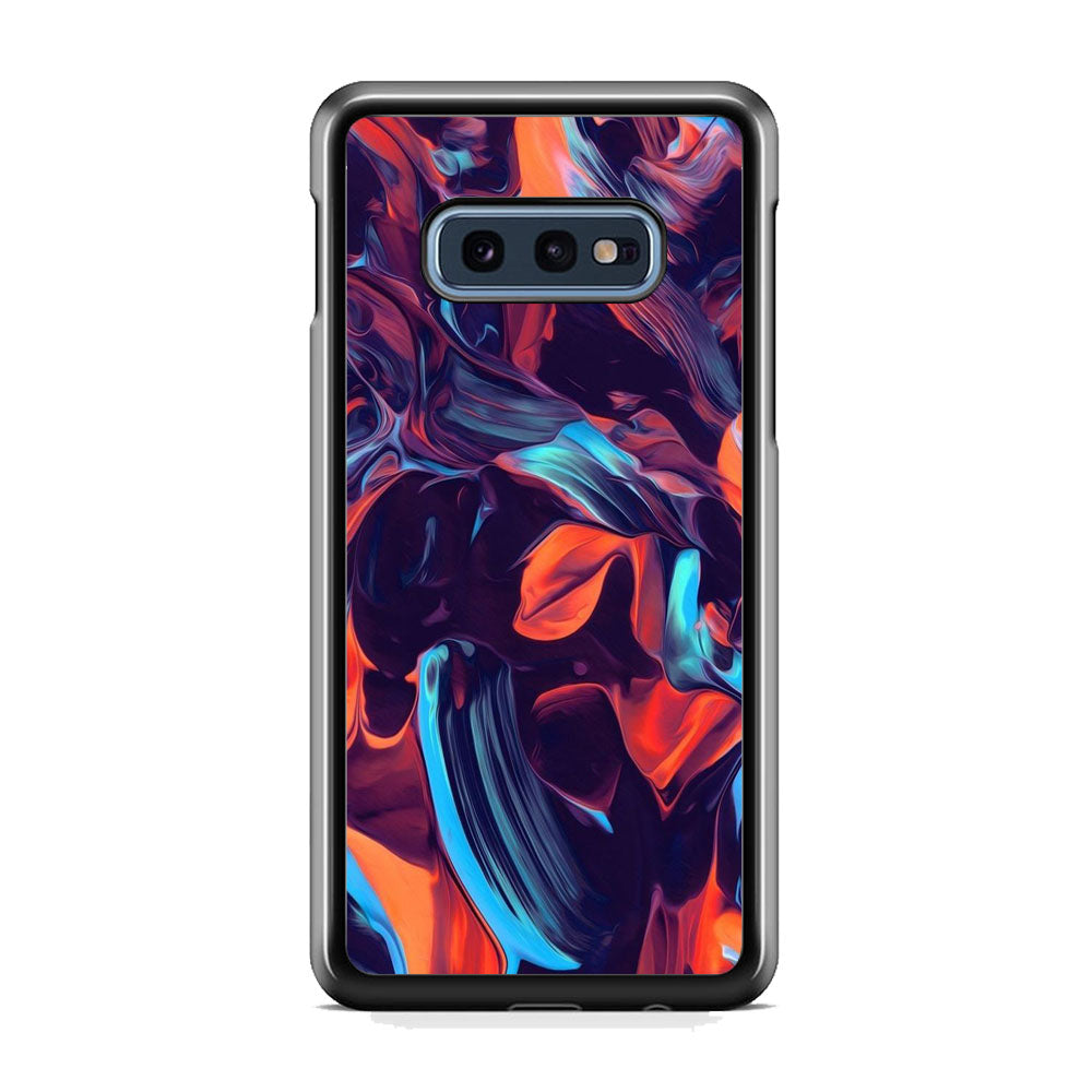Marble Purple Orange And Blue Mixed Samsung Galaxy 10e Case